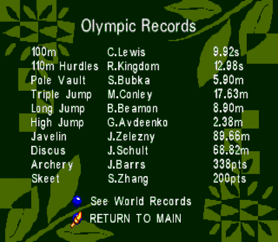 Olympic Summer Games: Atlanta 1996 Screenshot 16 (Sega Mega Drive (EU Version))