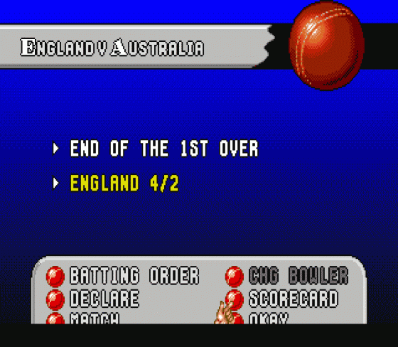 Brian Lara Cricket Screenshot 7 (Sega Mega Drive (EU Version))