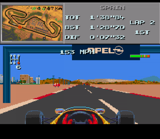 Formula 1: World Championship Screenshot 14 (Sega Mega Drive (EU Version))