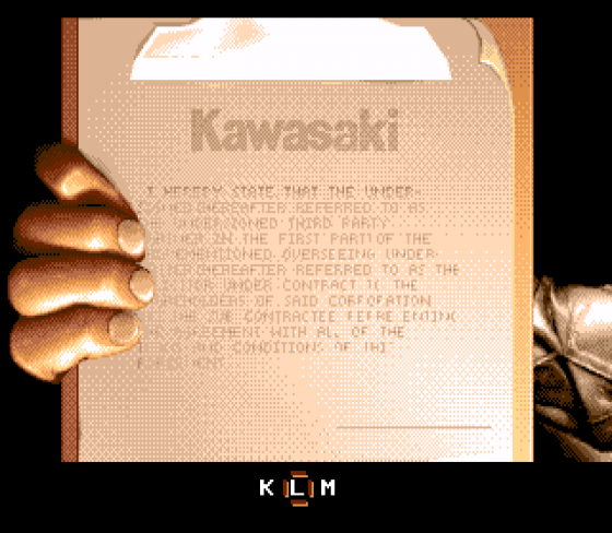 Kawasaki Superbikes Screenshot 8 (Sega Mega Drive (EU Version))