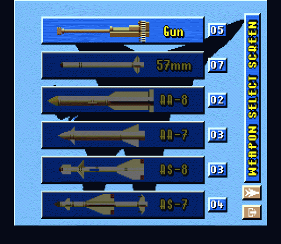 MIG-29 Fighter Pilot Screenshot 20 (Sega Mega Drive (EU Version))
