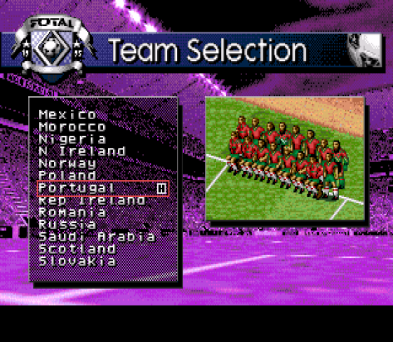 Total Football Screenshot 10 (Sega Mega Drive (EU Version))