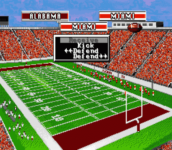 Bill Walsh College Football Screenshot 20 (Sega Mega Drive (EU Version))