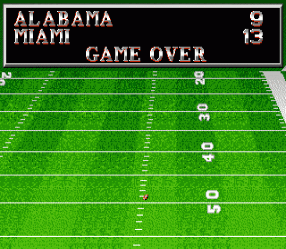 Bill Walsh College Football Screenshot 24 (Sega Mega Drive (EU Version))