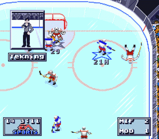 Elitserien 95 Screenshot 6 (Sega Mega Drive (EU Version))