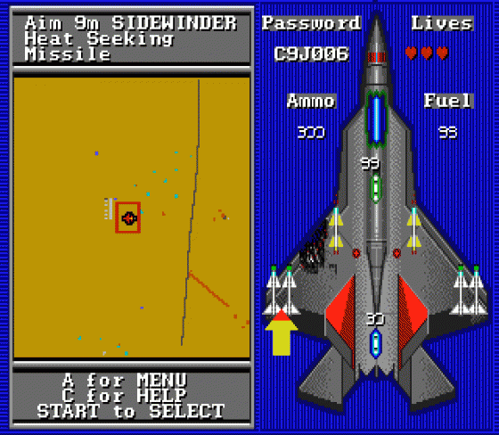 F-22 Interceptor Screenshot 5 (Sega Mega Drive (EU Version))