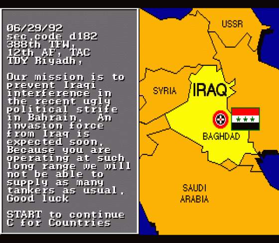 F-22 Interceptor Screenshot 11 (Sega Mega Drive (EU Version))