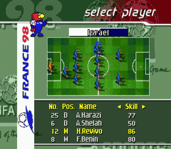 FIFA: Road to World Cup 98 Screenshot 19 (Sega Mega Drive (EU Version))