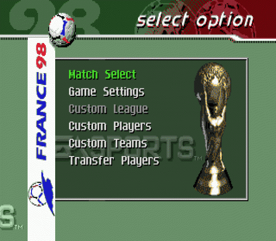 FIFA: Road to World Cup 98 Screenshot 27 (Sega Mega Drive (EU Version))