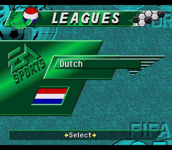 FIFA Soccer '95 Screenshot 18 (Sega Mega Drive (EU Version))