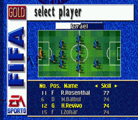 FIFA 97 Screenshot 8 (Sega Mega Drive (EU Version))
