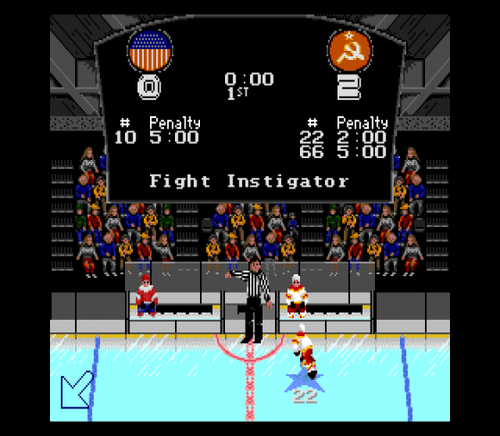 Hockey Screenshot 7 (Sega Mega Drive (EU Version))