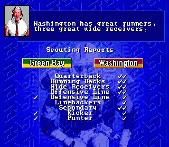 John Madden Football '93 Screenshot 7 (Sega Mega Drive (EU Version))