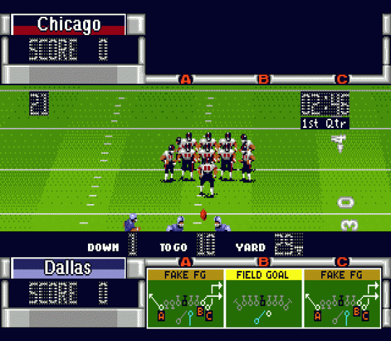 John Madden Football '93 Screenshot 12 (Sega Mega Drive (EU Version))