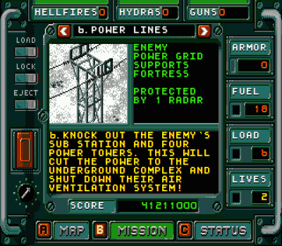Jungle Strike Screenshot 21 (Sega Mega Drive (EU Version))