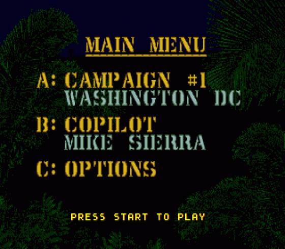 Jungle Strike Screenshot 37 (Sega Mega Drive (EU Version))