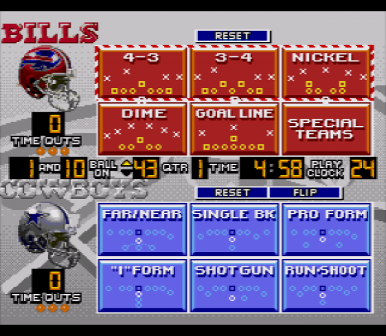 Madden NFL 95 Screenshot 6 (Sega Mega Drive (EU Version))