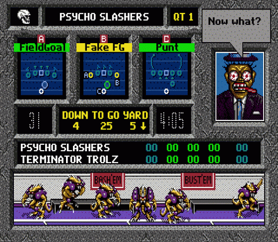 Mutant League Football Screenshot 13 (Sega Mega Drive (EU Version))