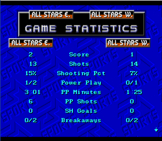 NHL '94 Screenshot 10 (Sega Mega Drive (EU Version))
