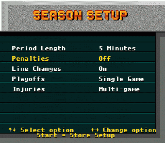 NHL 95 Screenshot 6 (Sega Mega Drive (EU Version))
