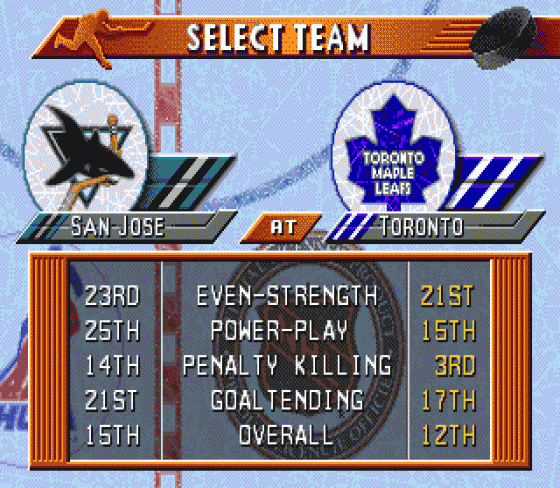 NHL 96 Screenshot 9 (Sega Mega Drive (EU Version))