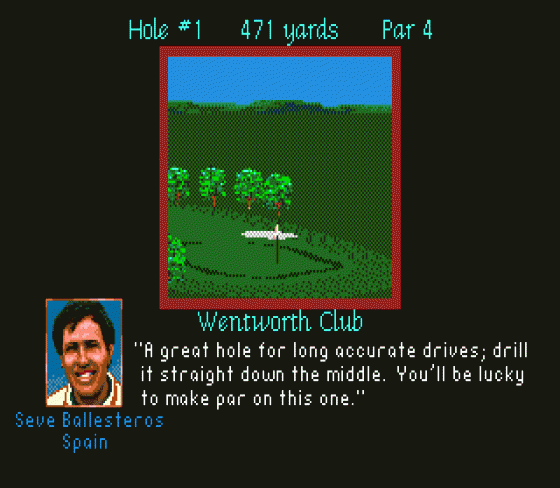 PGA European Tour Screenshot 15 (Sega Mega Drive (EU Version))