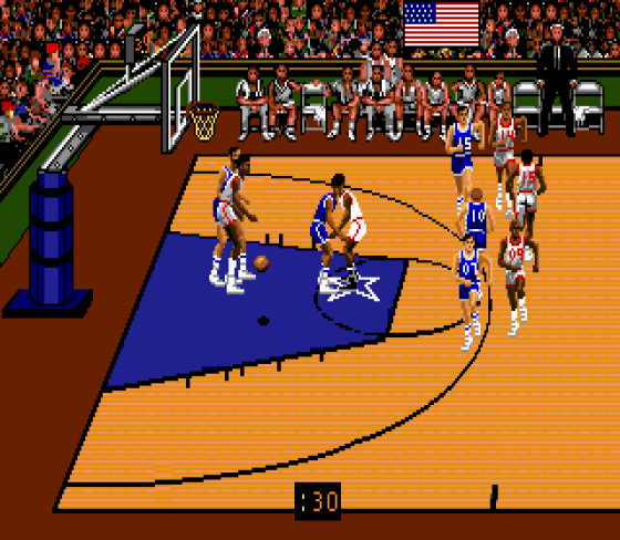 Team USA Basketball Screenshot 5 (Sega Mega Drive (EU Version))