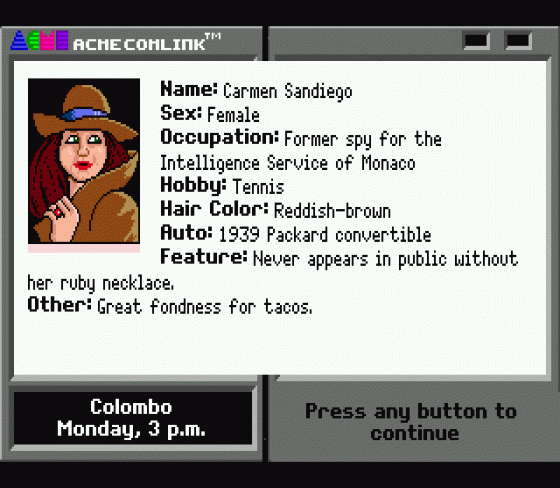 Where in the World is Carmen Sandiego? Screenshot 6 (Sega Mega Drive (EU Version))