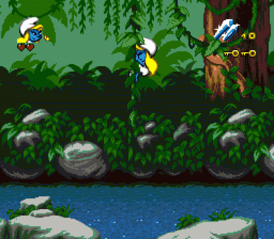 Les Schtroumpfs Autour Du Monde Screenshot 9 (Sega Mega Drive (EU Version))