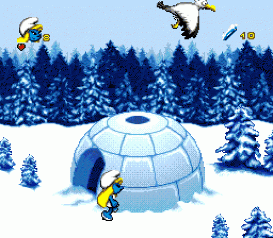 Les Schtroumpfs Autour Du Monde Screenshot 14 (Sega Mega Drive (EU Version))