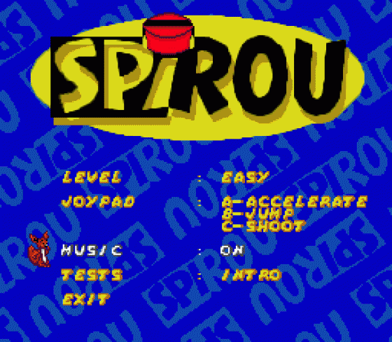 Spirou Screenshot 22 (Sega Mega Drive (EU Version))