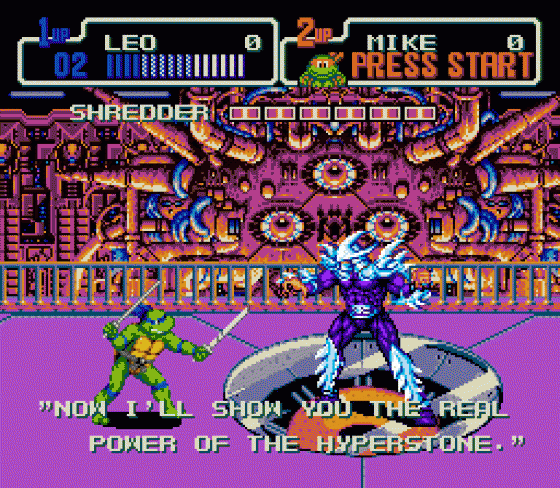 Teenage Mutant Hero Turtles: The Hyperstone Heist Screenshot 11 (Sega Mega Drive (EU Version))