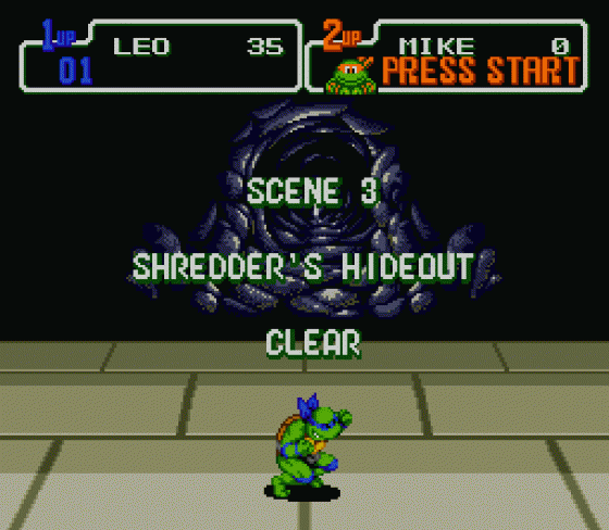 Teenage Mutant Hero Turtles: The Hyperstone Heist Screenshot 15 (Sega Mega Drive (EU Version))