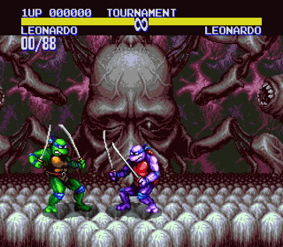 Teenage Mutant Hero Turtles: Tournament Fighters Screenshot 5 (Sega Mega Drive (EU Version))