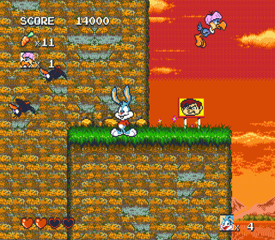 Tiny Toon Adventures: Buster's Hidden Treasure Screenshot 14 (Sega Mega Drive (EU Version))