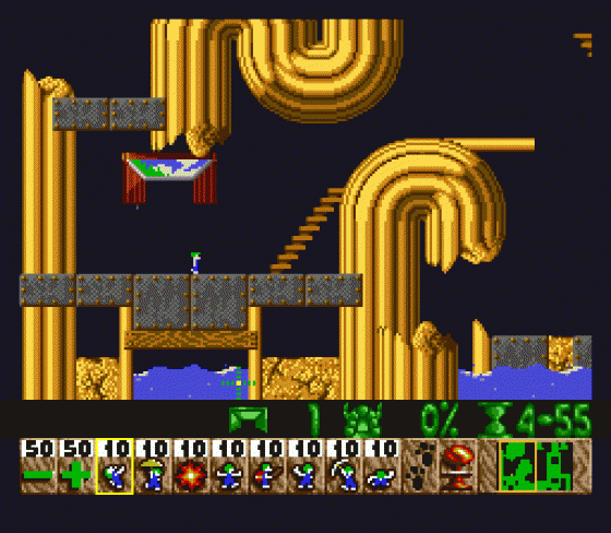 Lemmings Screenshot 19 (Sega Mega Drive (EU Version))