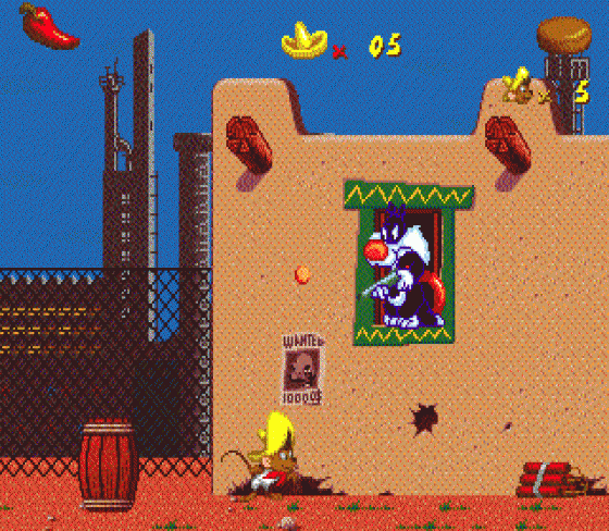 Cheese Cat-Astrophe Starring Speedy Gonzales Screenshot 8 (Sega Mega Drive (EU Version))