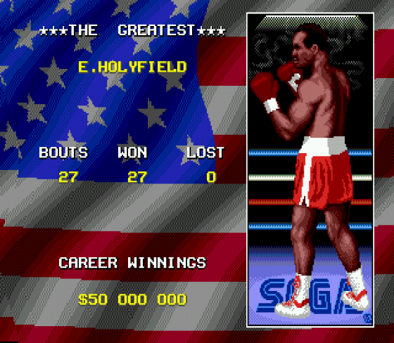 Evander 'Real Deal' Holyfield's Boxing Screenshot 14 (Sega Mega Drive (EU Version))