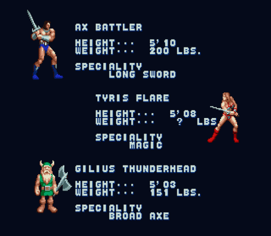 Golden Axe Screenshot 106 (Sega Mega Drive (EU Version))