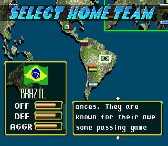 Pele's World Tournament Soccer Screenshot 13 (Sega Mega Drive (EU Version))