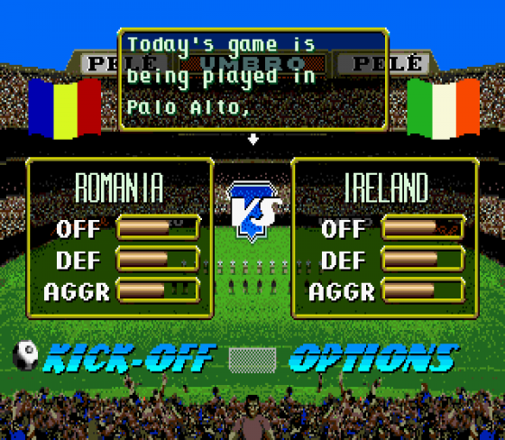 Pele's World Tournament Soccer Screenshot 17 (Sega Mega Drive (EU Version))