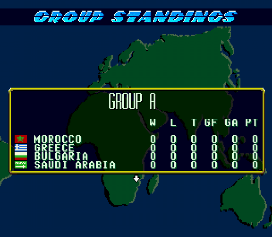 Pele's World Tournament Soccer Screenshot 22 (Sega Mega Drive (EU Version))