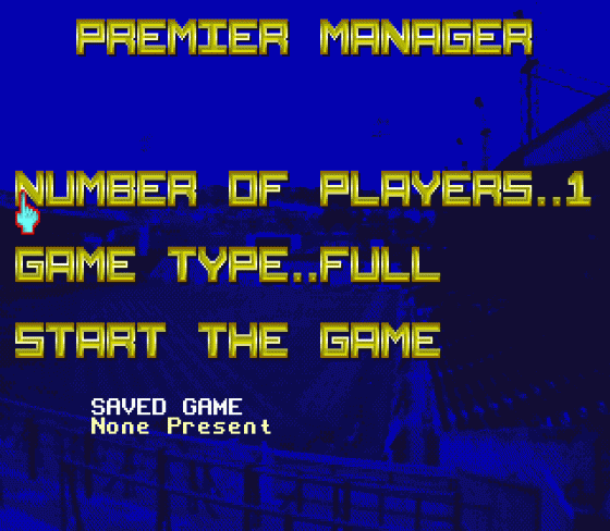 Premier Manager Screenshot 10 (Sega Mega Drive (EU Version))