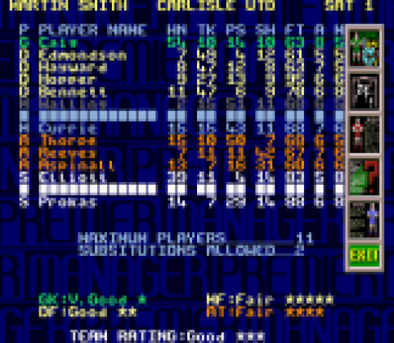 Premier Manager 97 Screenshot 52 (Sega Mega Drive (EU Version))