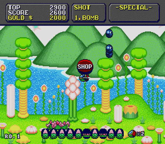 Super Fantasy Zone Screenshot 8 (Sega Mega Drive (EU Version))