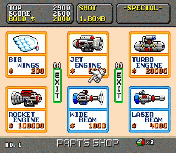 Super Fantasy Zone Screenshot 9 (Sega Mega Drive (EU Version))