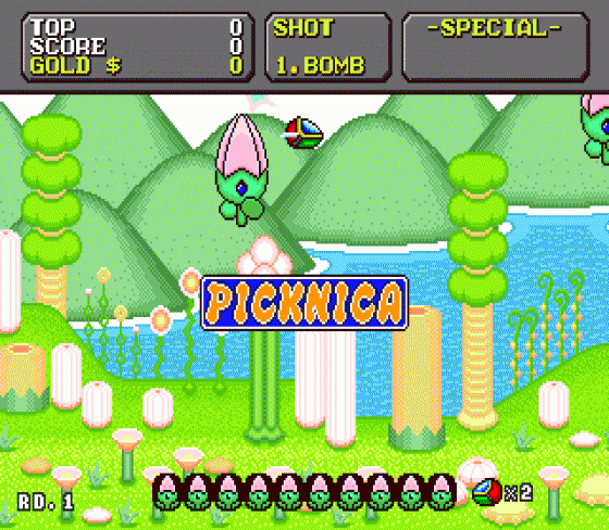 Super Fantasy Zone Screenshot 10 (Sega Mega Drive (EU Version))