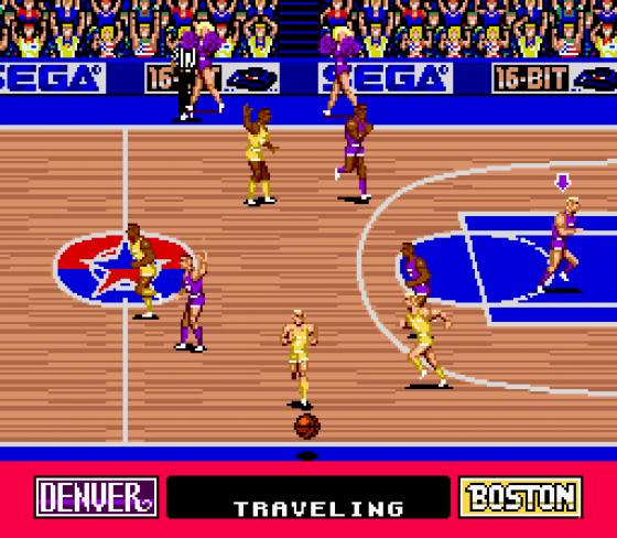 Super Real Basketball Screenshot 10 (Sega Mega Drive (EU Version))