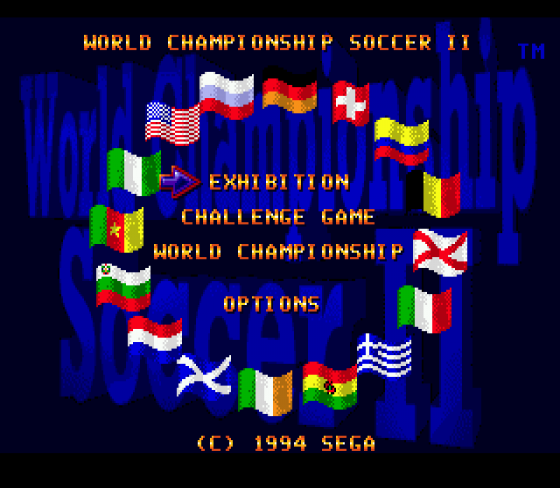 World Championship Soccer II Screenshot 10 (Sega Mega Drive (EU Version))