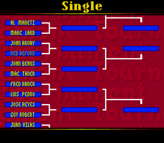 Davis Cup World Tour Screenshot 8 (Sega Mega Drive (EU Version))